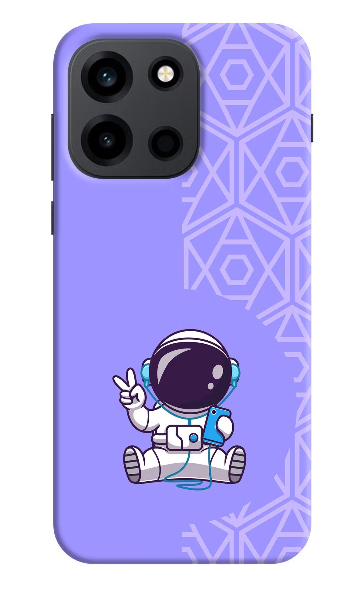 Cute Astronaut Chilling OnePlus Nord 6 Back Cover Hard Case - Hello Swanky
