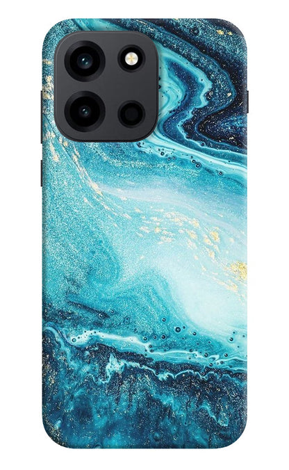 Blue Glitter Marble OnePlus Nord 6 Back Cover Hard Case - Hello Swanky