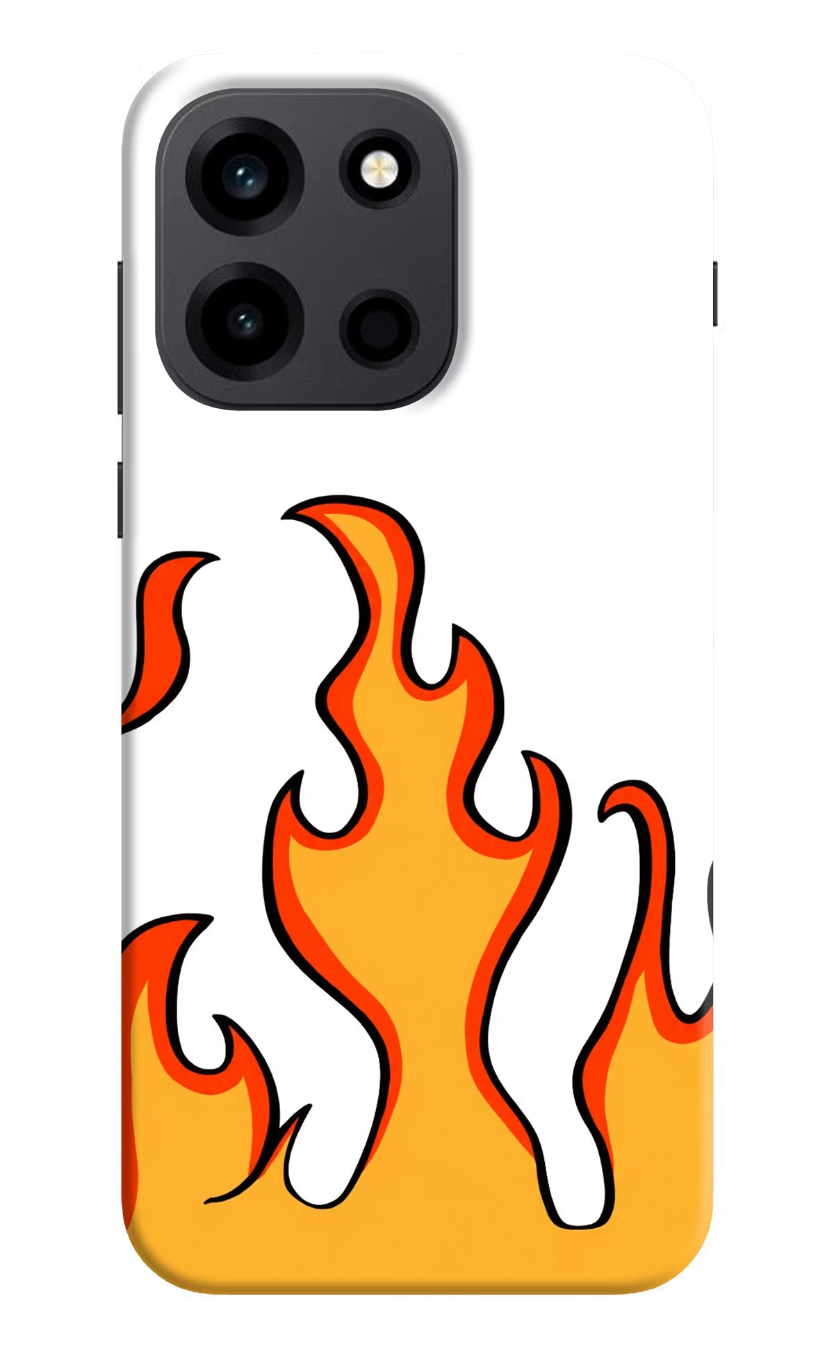 Fired Up - White OnePlus Nord 6 Back Cover Hard Case - Hello Swanky