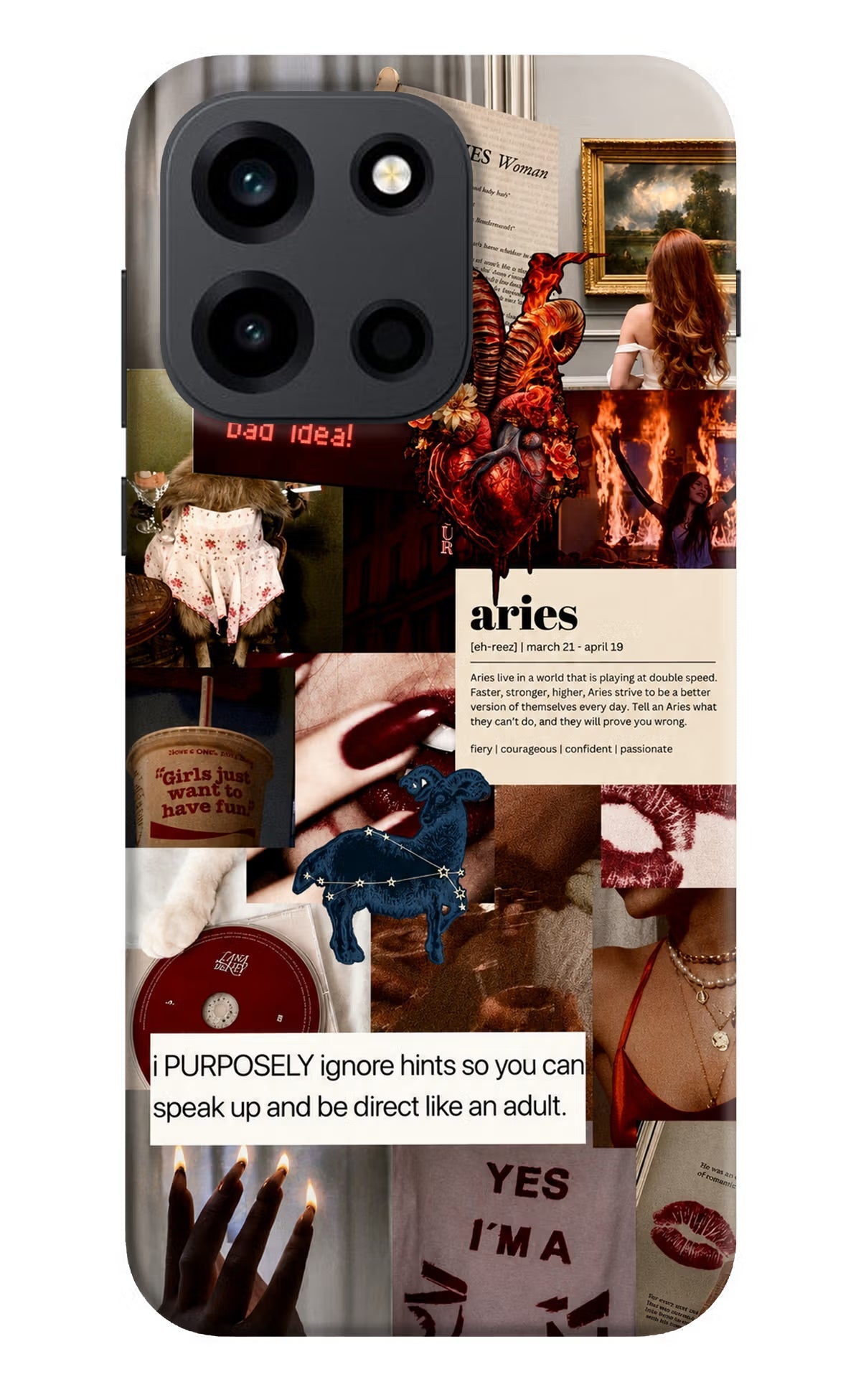 Zodiac Aries OnePlus Nord 6 Back Cover Hard Case - Hello Swanky