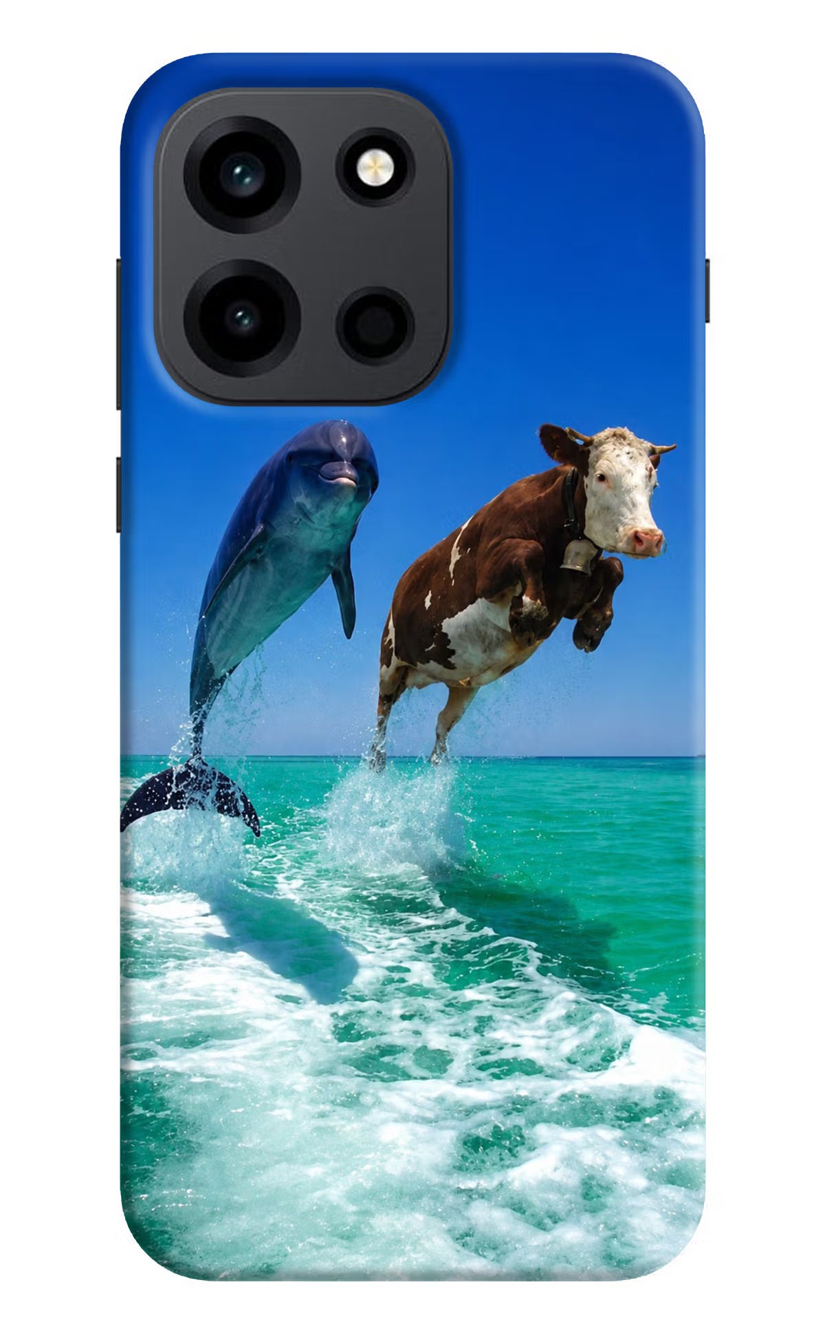 Dolphin Vs Cow OnePlus Nord 6 Back Cover Hard Case - Hello Swanky