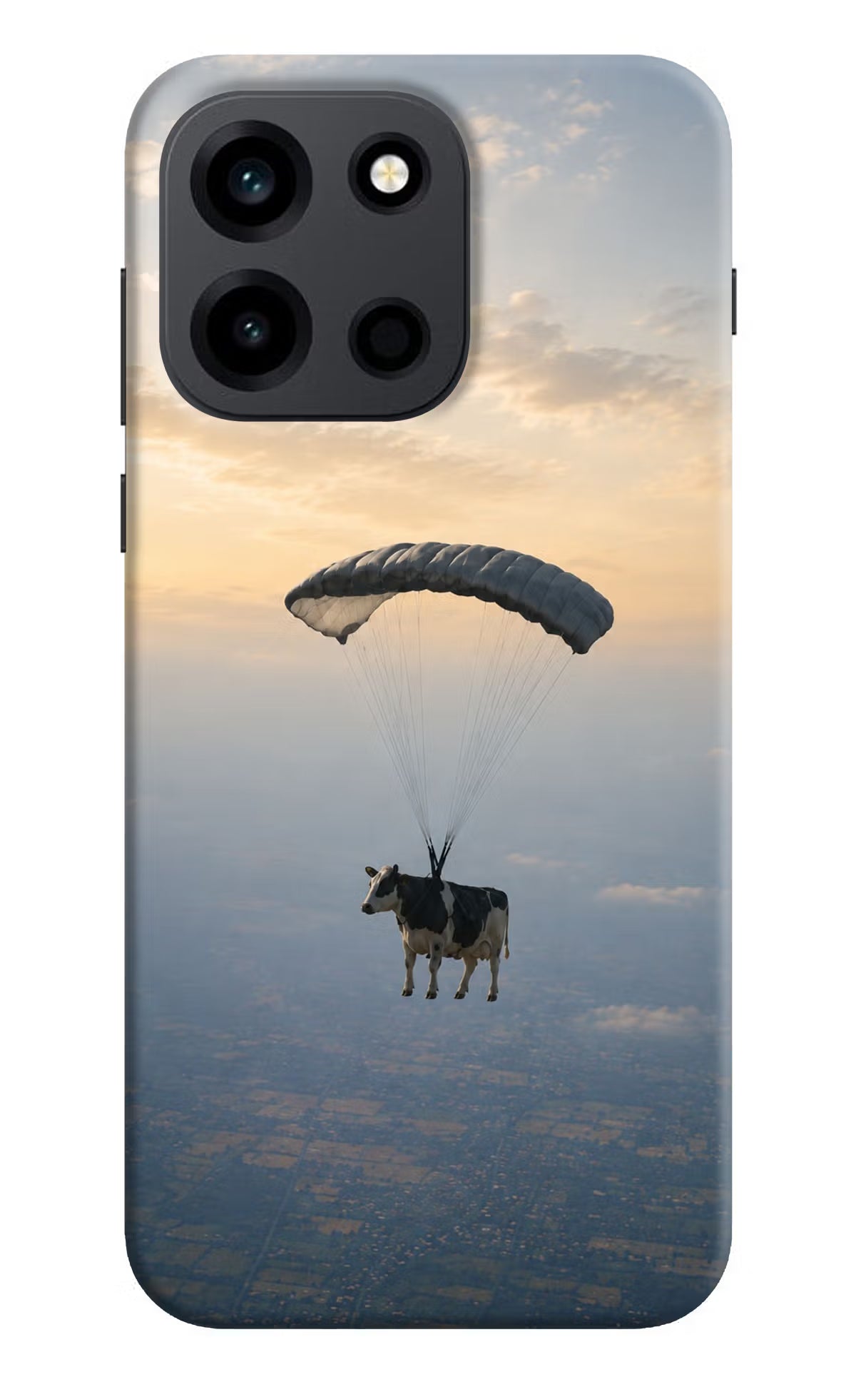Skydiving Cow OnePlus Nord 6 Back Cover Hard Case - Hello Swanky