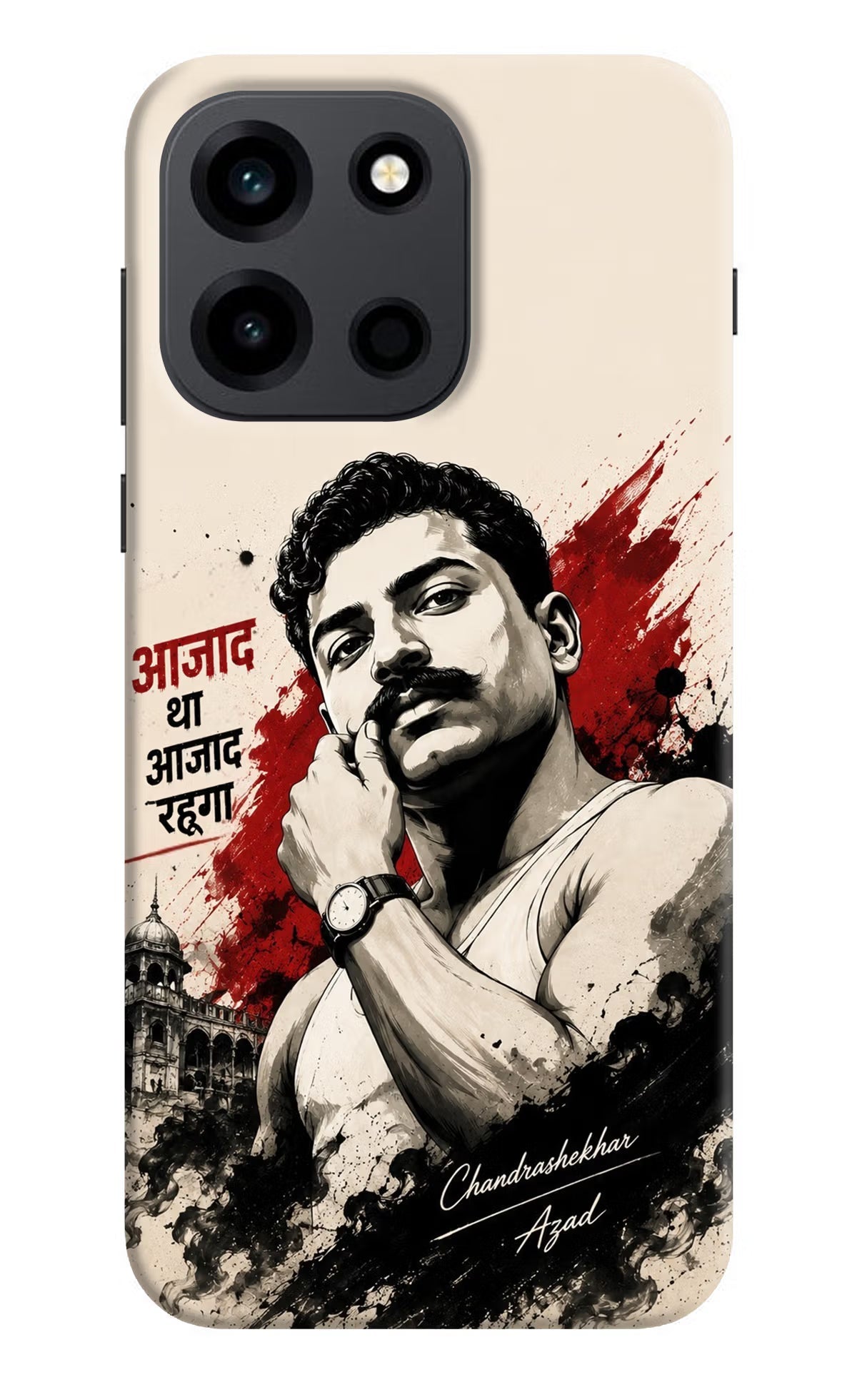 Chandrashekhar Azad Fearless OnePlus Nord 6 Back Cover Hard Case - Hello Swanky
