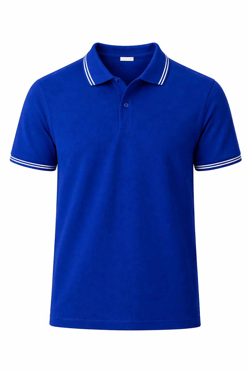 Bulk Unisex Royal Blue Polyester Polo T-Shirt Soft & Durable