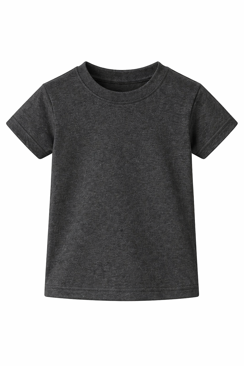 Bulk Unisex Charcoal Melange Kid's T-Shirts Durable T-shirt