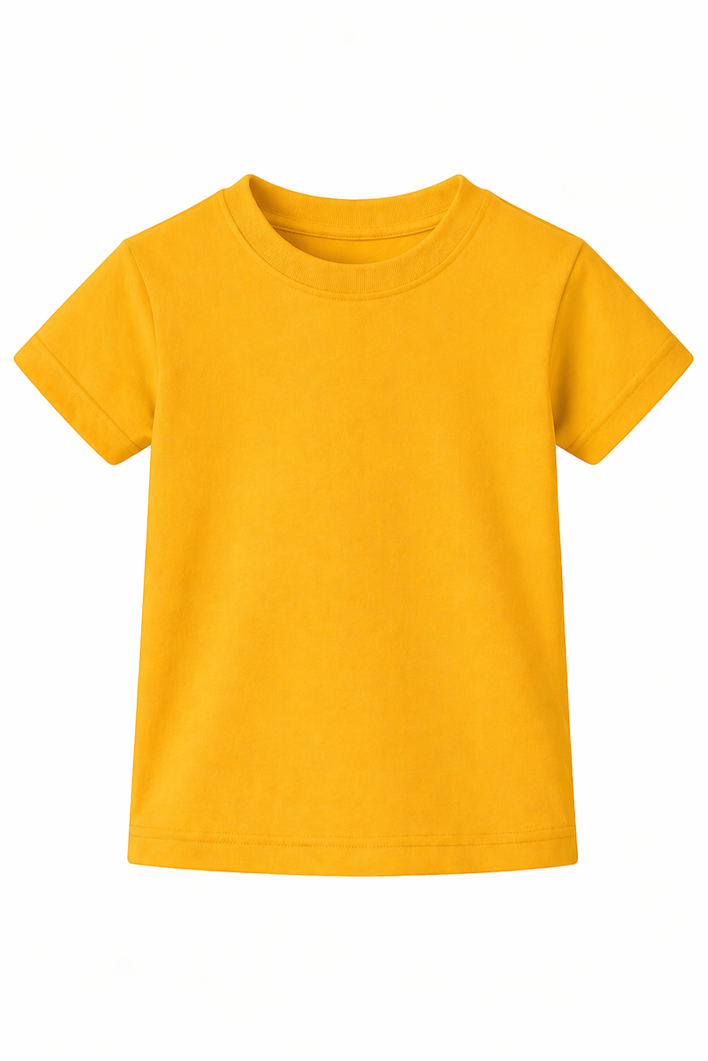 Bulk Unisex Golden Yellow Kid's T-Shirts Durable T-shirt
