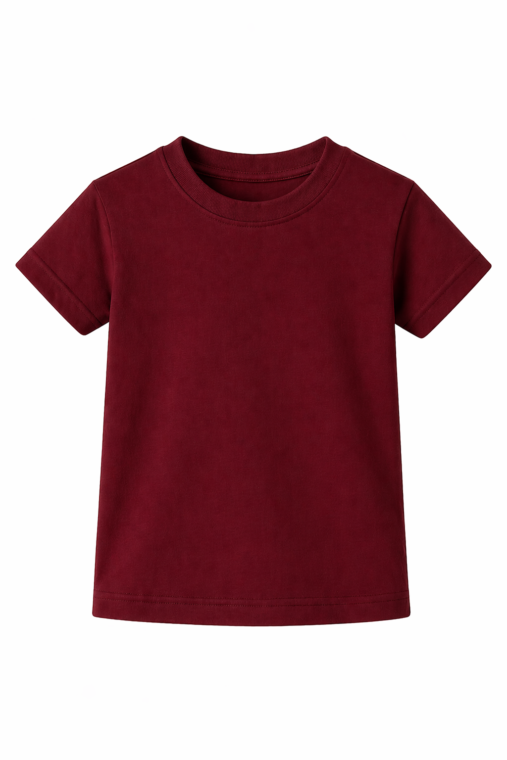 Bulk Unisex Maroon Kid's T-Shirts Comfortable Casual Wear
