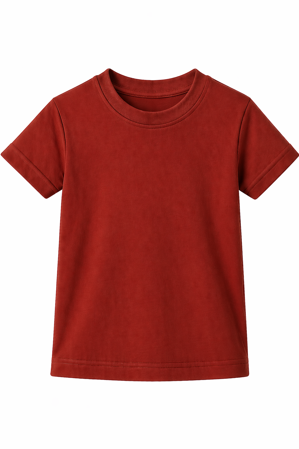 Bulk Unisex Brick Red Kid's T-Shirts Comfortable Wear