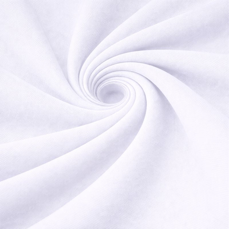 White Bulk Unisex Round Neck Half Sleeve T-Shirt