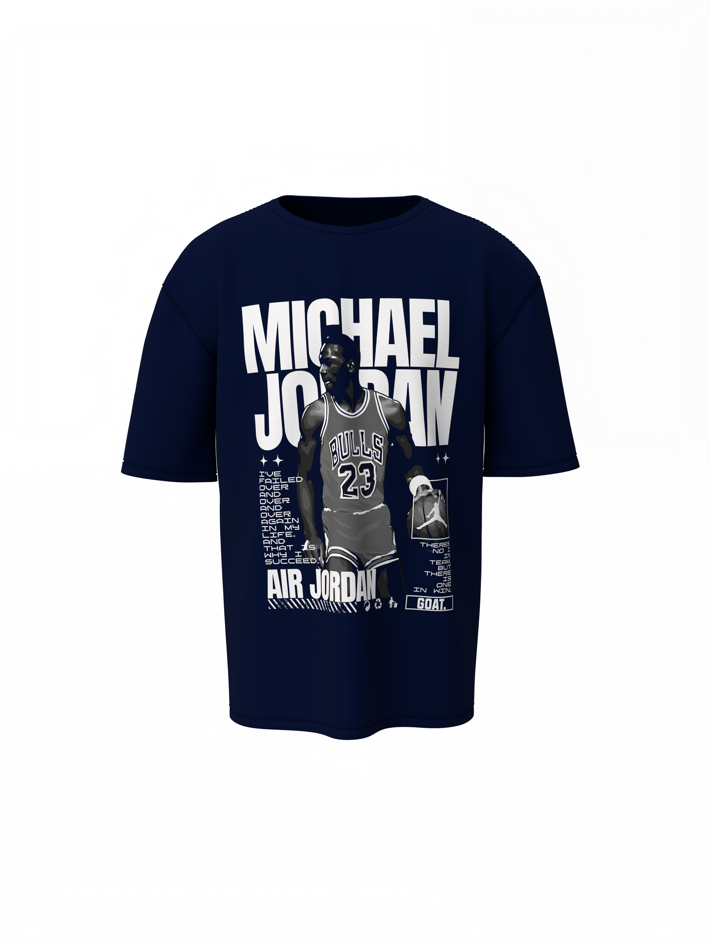 Michael Jordan Oversized T-Shirts for Iconic Sports Style