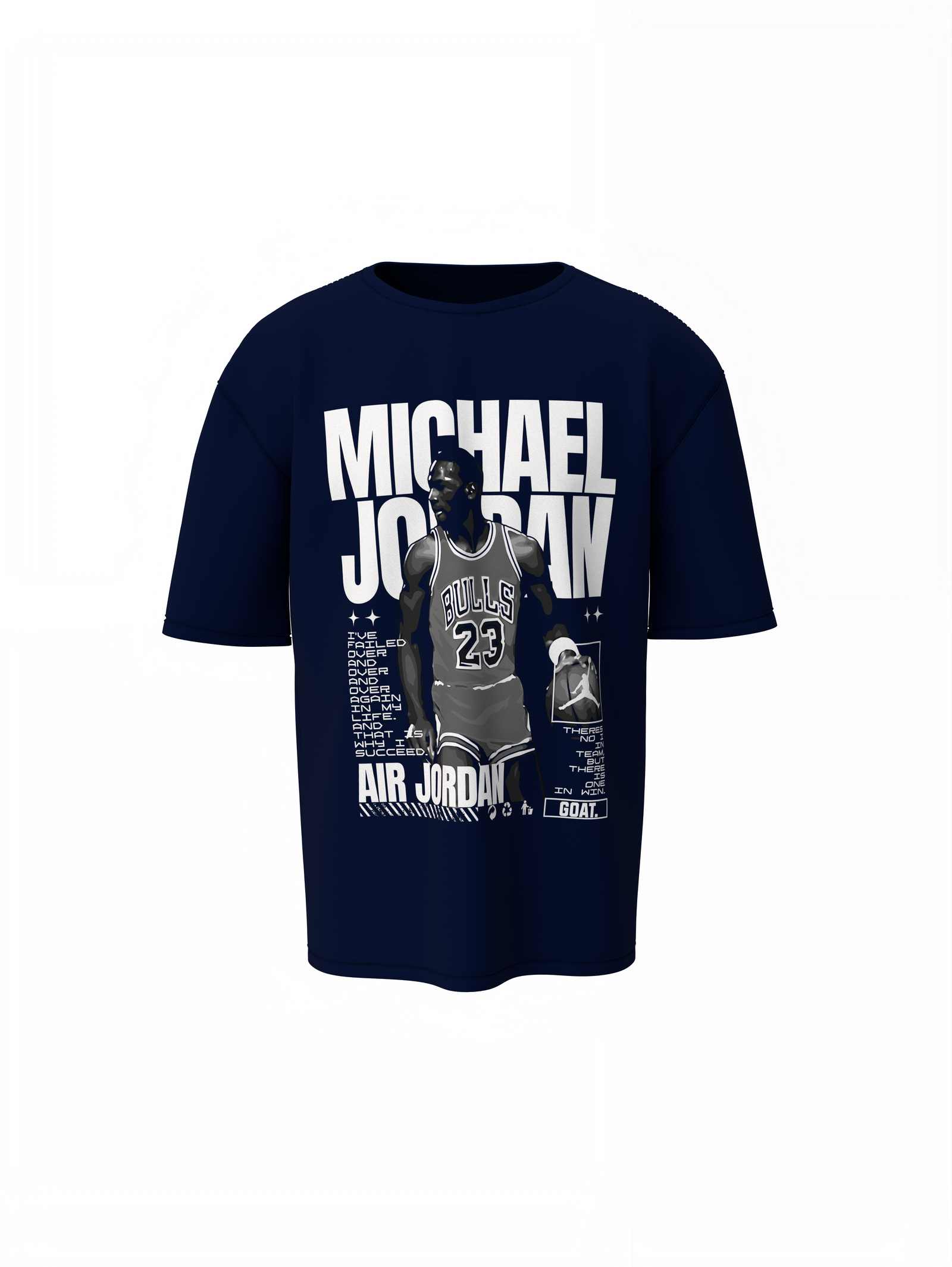 Michael Jordan Oversized T-Shirts for Iconic Sports Style