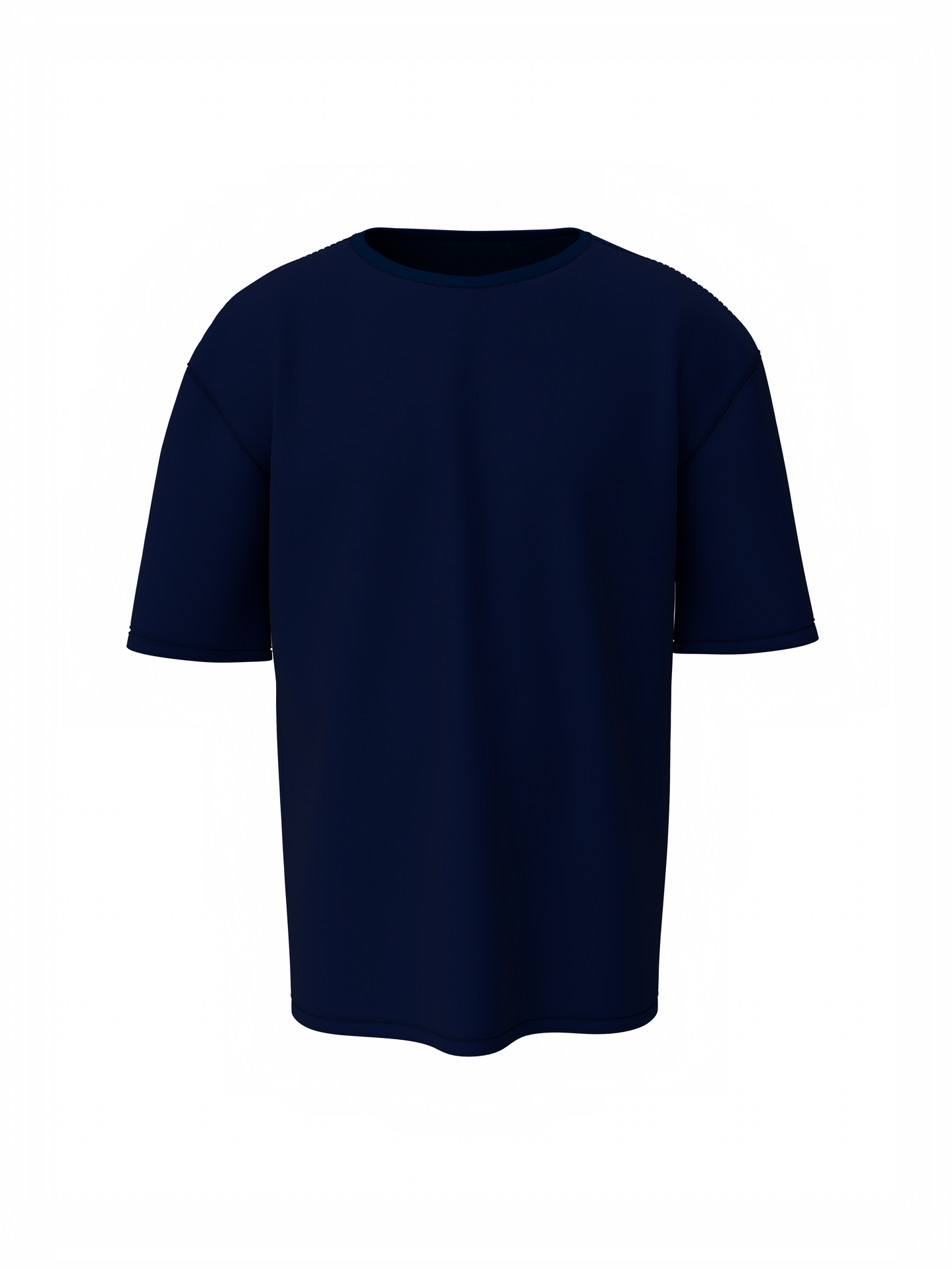 Plain oversized t-shirt - s / dark blue