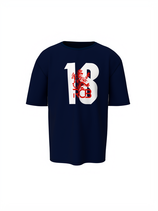 18 RCB Oversized T-Shirt