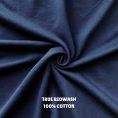 Garden Me Ghumega Toh Graphic Navy Blue Oversized Unisex T-Shirt