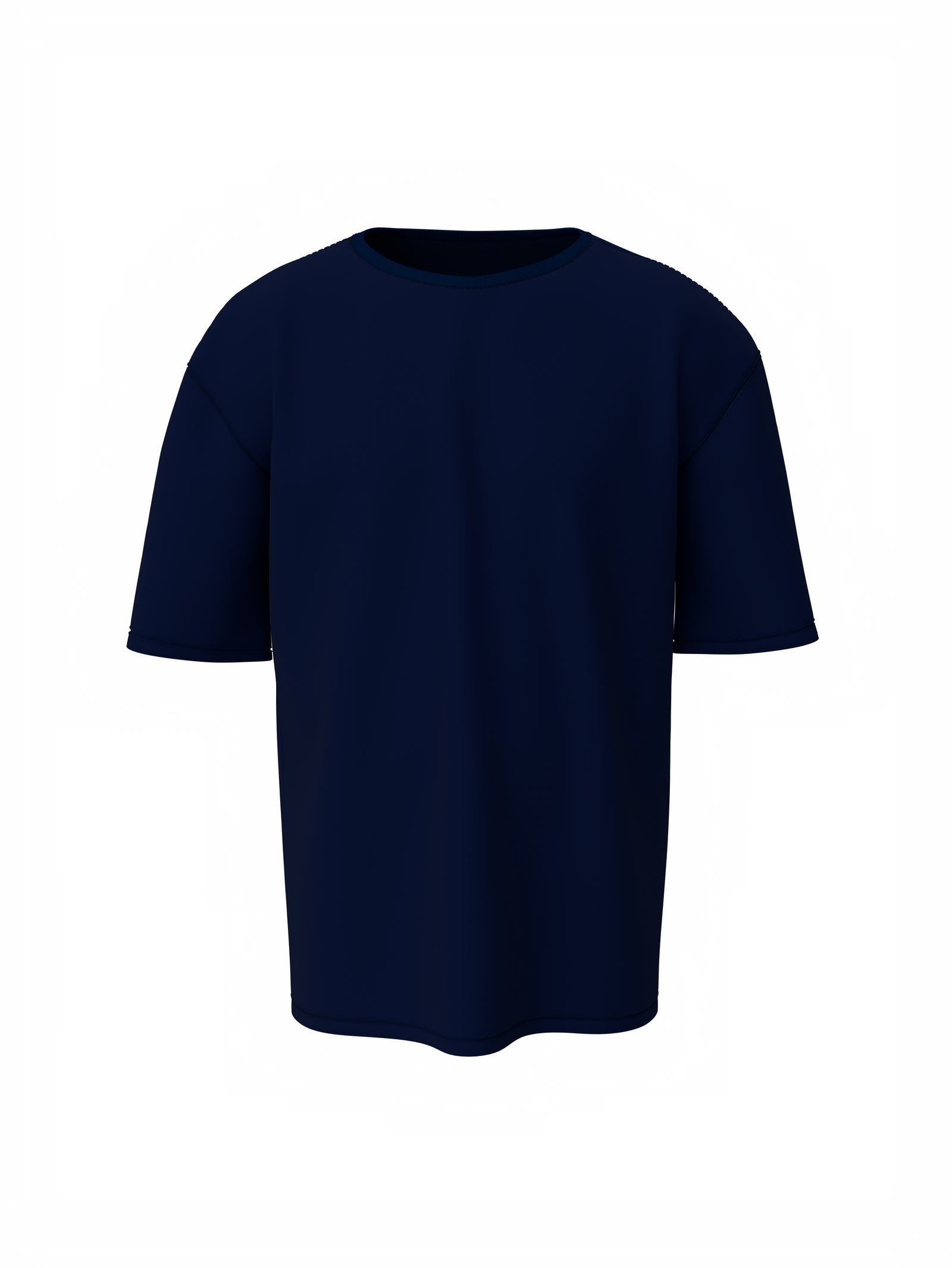 Bulk Unisex Dark Blue Oversized T-shirt