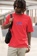 Loser Half Sleeve Red Oversized T-Shirt for Men by Hello Swanky