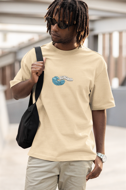 Waves bring renewal unisex beige oversized t-shirt - s
