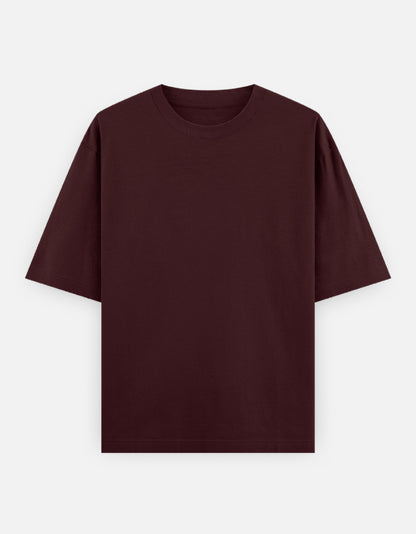 Bulk Brick Red 100% Polyester Round Neck T-Shirt Durable