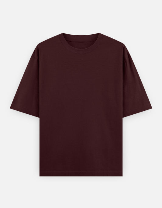 Buy Bulk Unisex Maroon Round Neck T-Shirt Premium Quality
