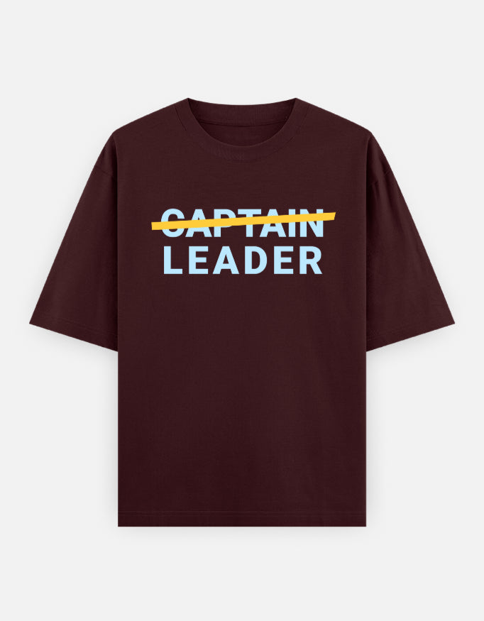 Captain Leader Minimalist Oversized T-Shirt for Casual Wear