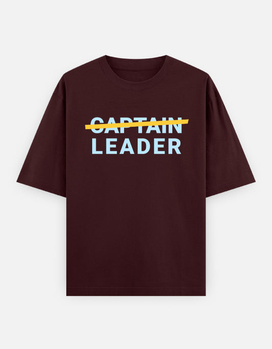 Captain Leader Minimalist Oversized T-Shirt for Casual Wear