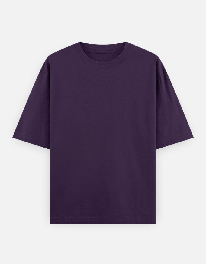 Bulk Unisex Purple Round Neck T-Shirt Comfortable Fit