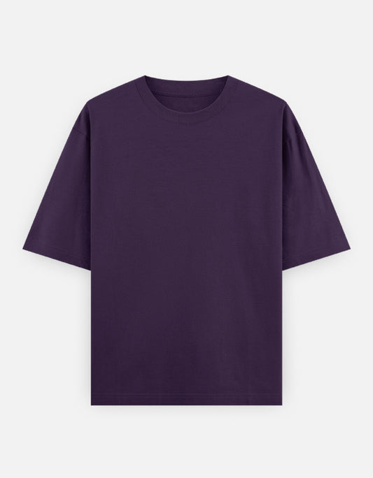 Bulk Unisex Purple Round Neck T-Shirt Comfortable Fit