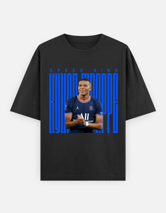 Speed King Football Oversized T-Shirt Fan Graphic Design