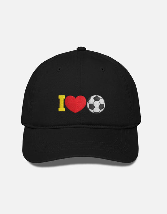 I Love Football Embroidered Design