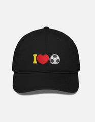 I Love Football Embroidered Design