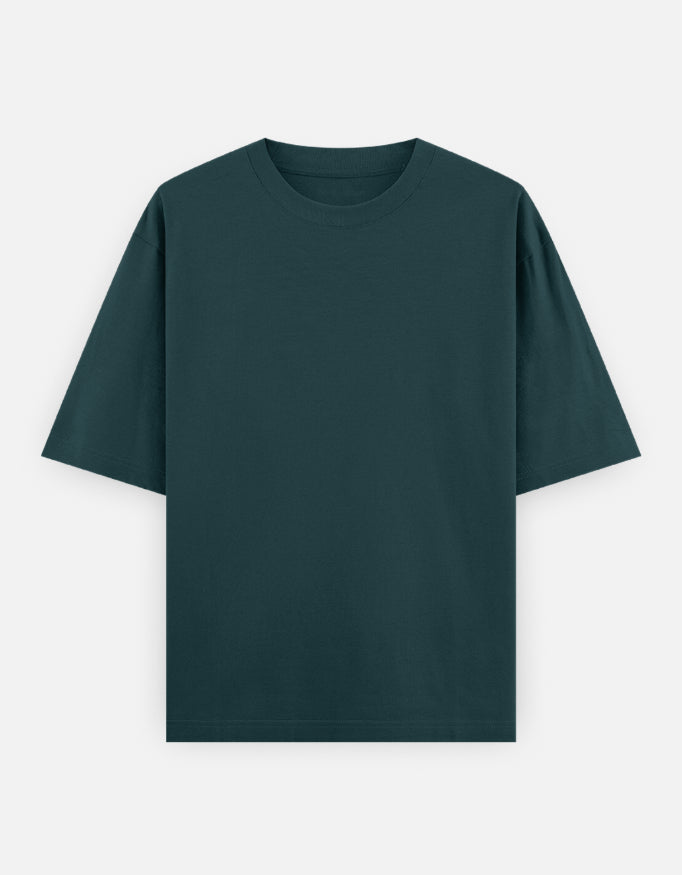 Bulk Unisex Petrol Blue Oversized T-Shirt 240 GSM Cotton