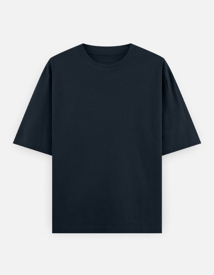 Bulk Petrol Blue Polyester Round Neck T-Shirt Everyday Wear