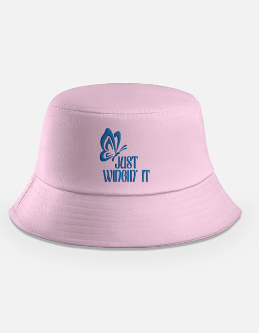 Just Wingin’ It Embroidered Bucket Hat