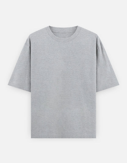 Melange Grey Bulk Unisex Round Neck Half Sleeve T-Shirt