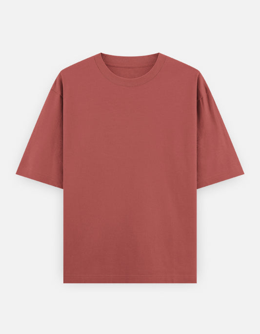 Bulk Unisex Coral Oversized T-Shirt 240 GSM Cotton Durable