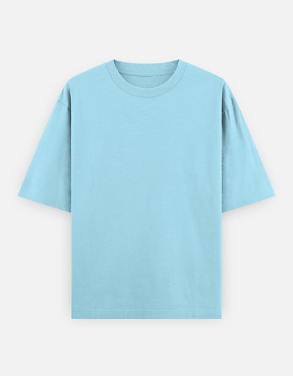 Bulk Unisex Baby Blue Oversized T-Shirt 240 GSM Durable