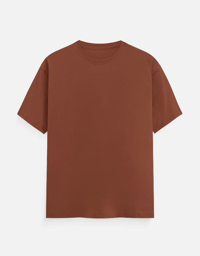 Bulk Copper 100% Polyester Round Neck T-Shirt Durable Fit
