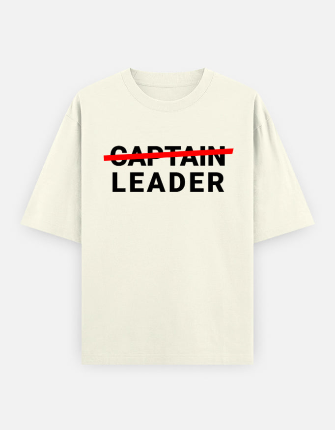 Captain Leader Minimalist Oversized T-Shirt for Casual Wear