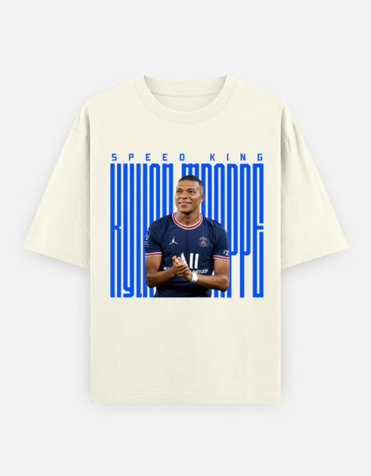 Speed King Football Oversized T-Shirt Fan Graphic Design