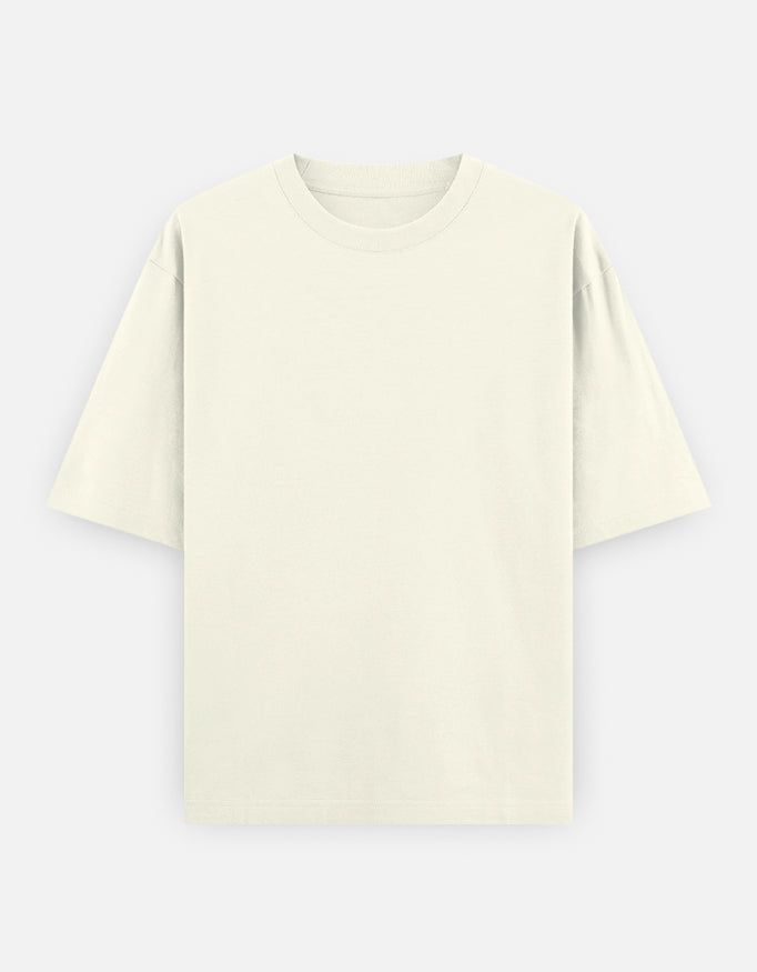 Bulk Off White 100% Polyester Round Neck T-Shirt Durable