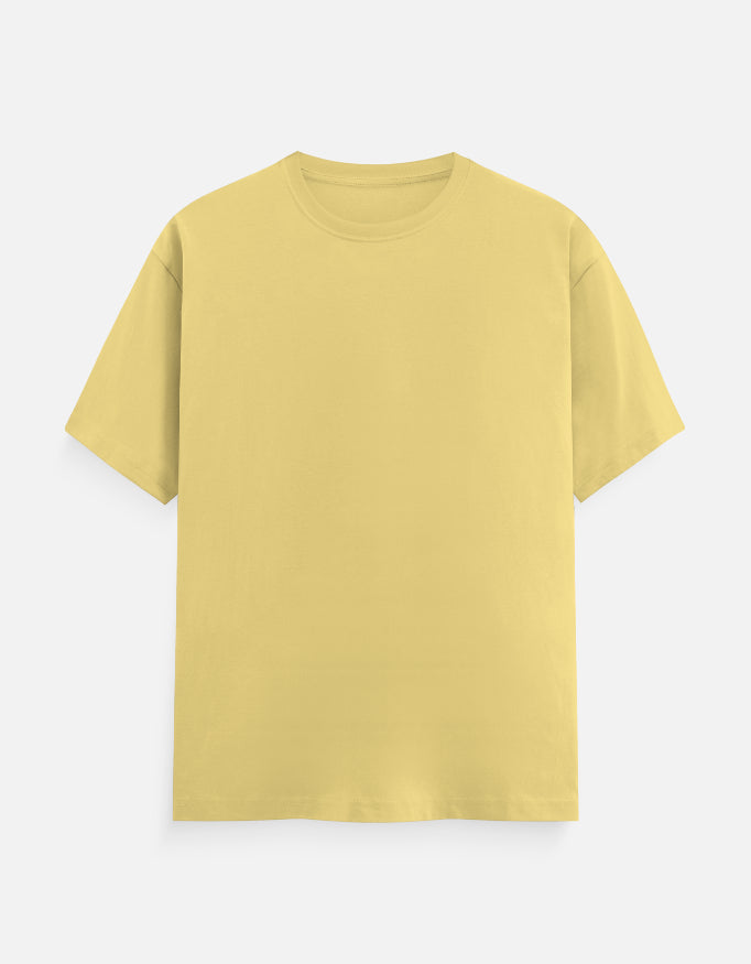 Bulk Unisex Yellow Round Neck T-Shirt Premium Quality