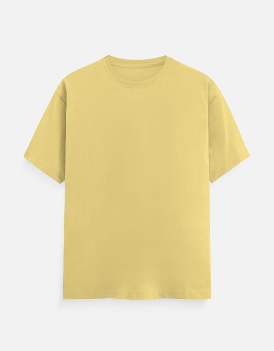 Bulk Unisex Yellow Round Neck T-Shirt Premium Quality