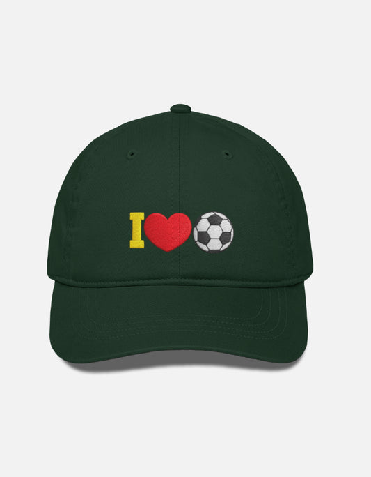 I Love Football Embroidered Design