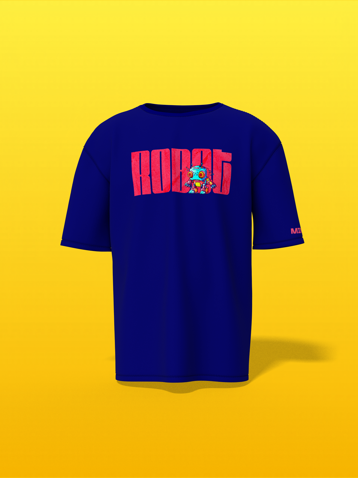Mini Robot Blue Unisex Oversized Special Edition T-Shirt