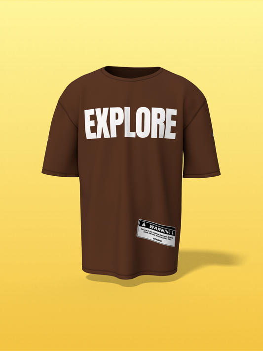 Lost In Space Brown Unisex Oversized Special Edition T-Shirt
