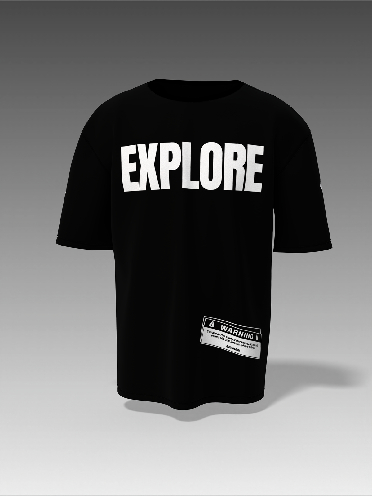 Lost In Space Black Unisex Oversized Special Edition T-Shirt