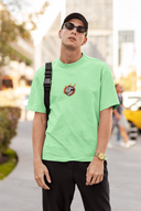 Fire Ball Disney Half Sleeve Saga Green Oversized T-Shirt for Men by Hello Swanky