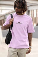 Mind Over Matter Half Sleeve Lavender Oversized T-Shirt for Men by Hello Swanky