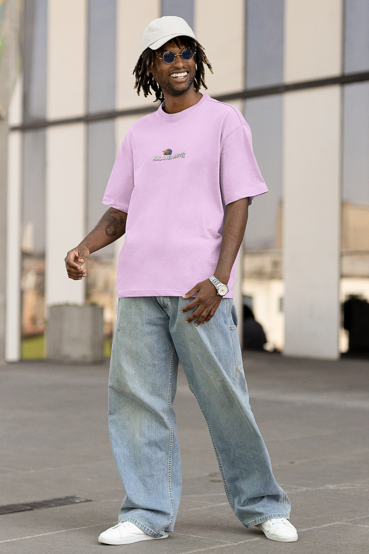 Mind over matter oversized t-shirt
