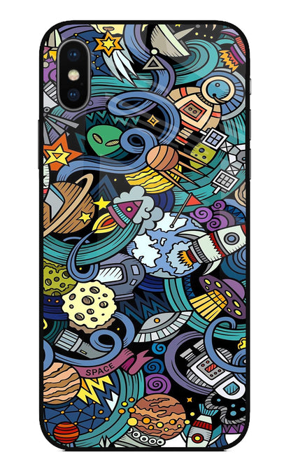 Space Abstract iPhone X Back Cover